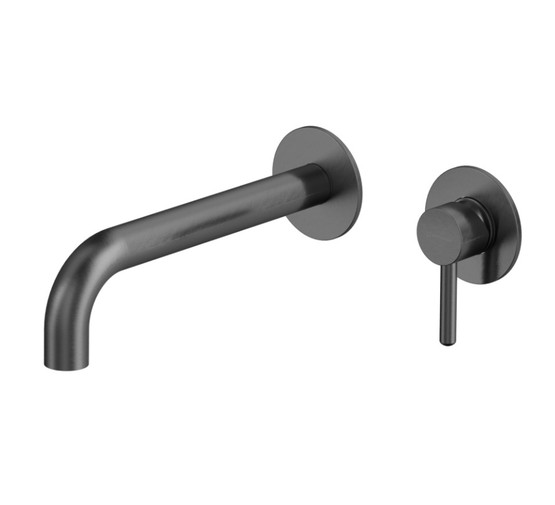 Смеситель для раковины Whitecross Y1215GM встраиваемый оружейная сталь