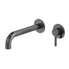 Смеситель для раковины Whitecross Y1215GM встраиваемый оружейная сталь