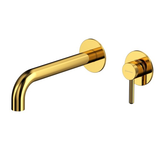 Смеситель для раковины Whitecross Y1215GL встраиваемый золото