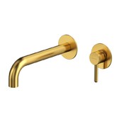 Смеситель для раковины Whitecross Y1215GLB встраиваемый золото брашированное