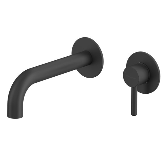 Смеситель для раковины Whitecross Y1216BL встраиваемый черный матовый