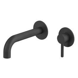 Смеситель для раковины Whitecross Y1216BL встраиваемый черный матовый