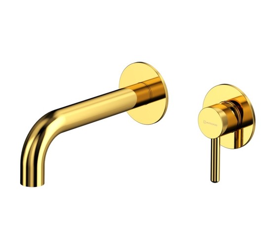 Смеситель для раковины Whitecross Y1216GL встраиваемый золото