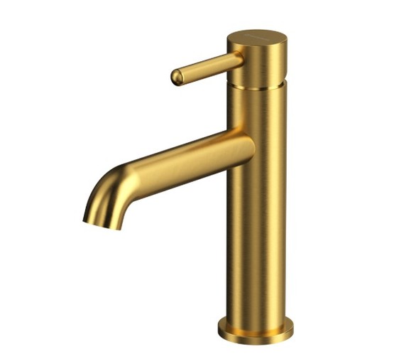 Смеситель для раковины Whitecross Y1211GLB золото брашированное