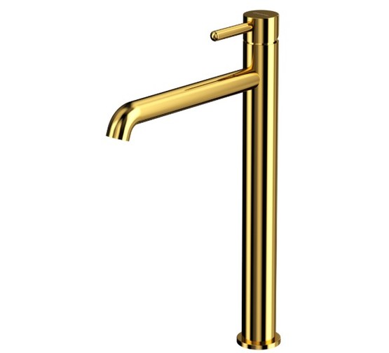 Смеситель для раковины Whitecross Y1213GL высокий золото