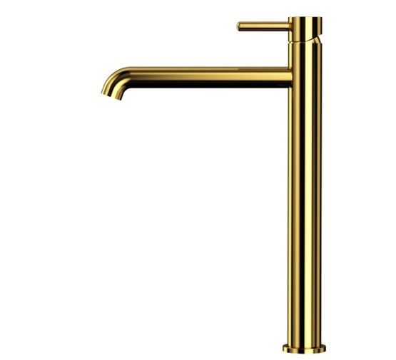 Смеситель для раковины Whitecross Y1213GL высокий золото