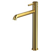 Смеситель для раковины Whitecross Y1213GL высокий золото