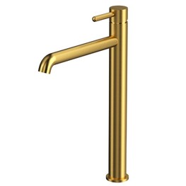 Смеситель для раковины Whitecross Y1213GLB высокий золото брашированное