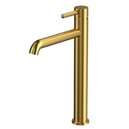 Смеситель для раковины Whitecross Y1212GLB высокий золото брашированное