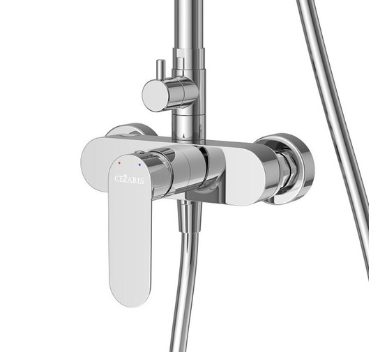 Душевая система Cezares Stylus со смесителем хром