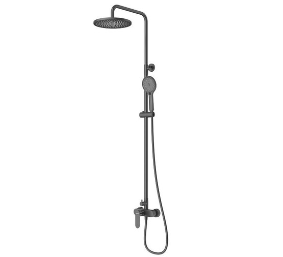 Душевая система Cezares Stylus со смесителем черный матовый