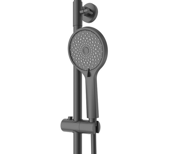 Душевая система Cezares Stylus со смесителем черный матовый