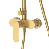 Душевая система Cezares Stylus со смесителем золото брашированное