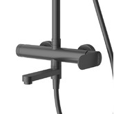 Душевая система Cezares Stylus со смесителем черный матовый