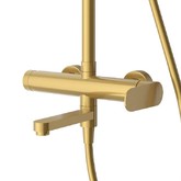 Душевая система Cezares Stylus со смесителем золото брашированное