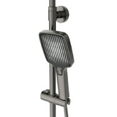 Душевая система Cezares Liner со смесителем оружейная сталь