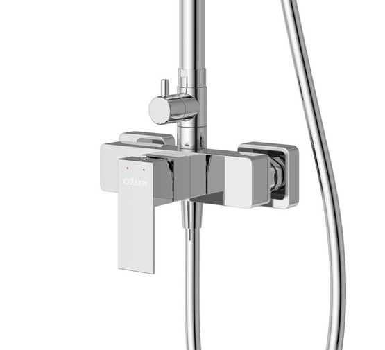 Душевая система Cezares Slider со смесителем хром
