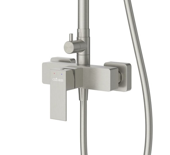 Душевая система Cezares Slider со смесителем сатин