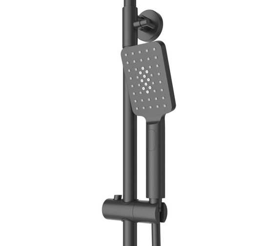 Душевая система Cezares Slider со смесителем черный матовый