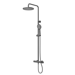 Душевая система Cezares Relax со смесителем черный матовый