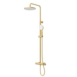 Душевая система Cezares Relax со смесителем золото брашированное