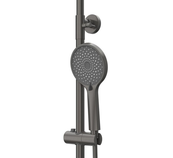 Душевая система Cezares Relax со смесителем оружейная сталь