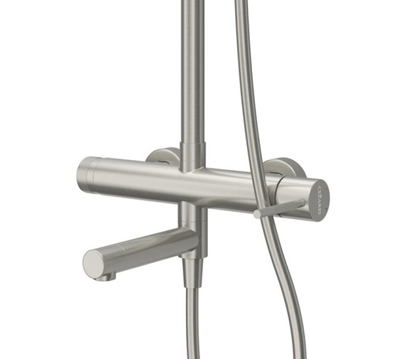 Душевая система Cezares Relax со смесителем сатин