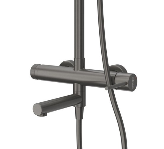 Душевая система Cezares Relax со смесителем оружейная сталь