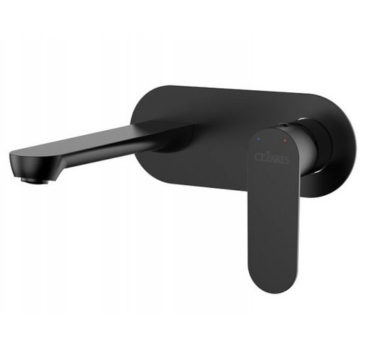 Смеситель для раковины Cezares STYLUS встраиваемый черный матовый