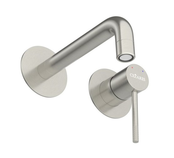 Смеситель для раковины Cezares Relax встраиваемый сатин