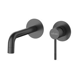 Смеситель для раковины Cezares Relax встраиваемый черный матовый