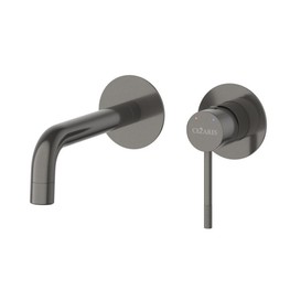 Смеситель для раковины Cezares Relax встраиваемый оружейная сталь