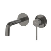 Смеситель для раковины Cezares Relax встраиваемый оружейная сталь