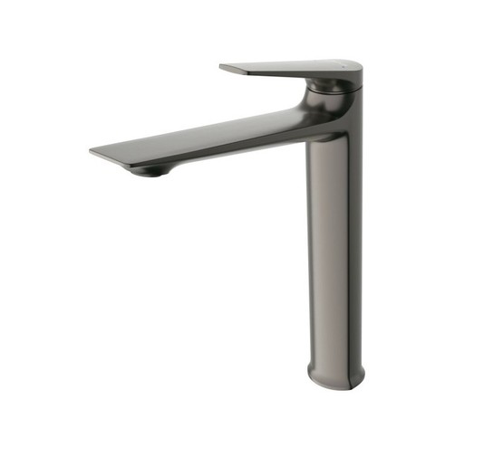 Смеситель для раковины Cezares Liner высокий оружейная сталь