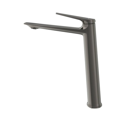 Смеситель для раковины Cezares Liner высокий оружейная сталь