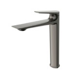 Смеситель для раковины Cezares Liner высокий оружейная сталь