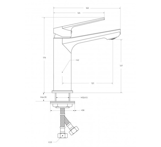 Смеситель для раковины Cezares Comfort хром