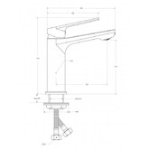 Смеситель для раковины Cezares Comfort хром