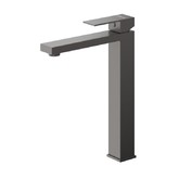 Смеситель для раковины Cezares Slider высокий оружейная сталь