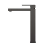 Смеситель для раковины Cezares Slider высокий оружейная сталь