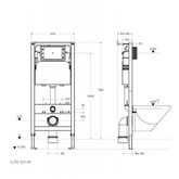 Инсталляция для унитаза Cezares CZR-101-M