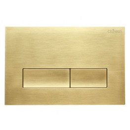 Клавиша смыва Cezares Slider золото брашированное