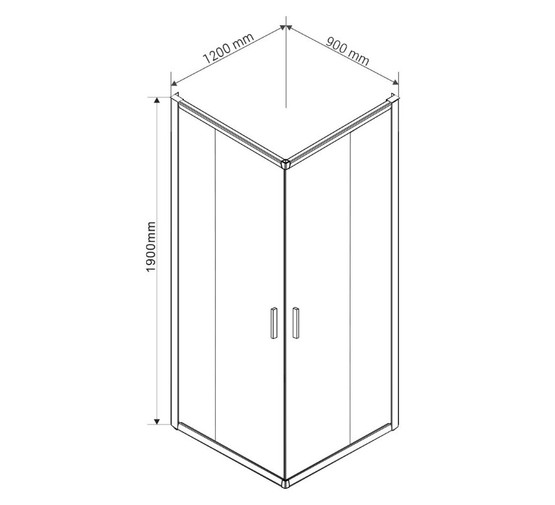 Душевой угол Vincea Garda 1200x900 золото брашированное прозр.стекло 