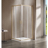 Душевой угол Vincea Garda 1200x900 золото брашированное прозр.стекло 