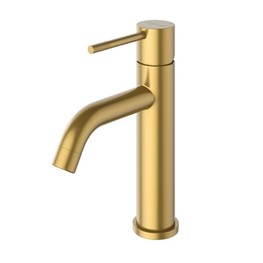 Смеситель для раковины Cezares Relax LS-1 золото брашированное