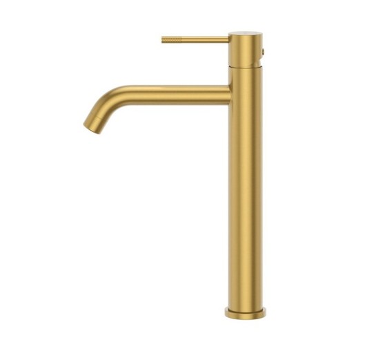 Смеситель для раковины Cezares Relax LC-1 высокий золото брашированное