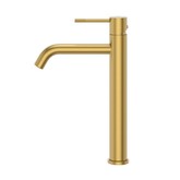 Смеситель для раковины Cezares Relax LC-1 высокий золото брашированное