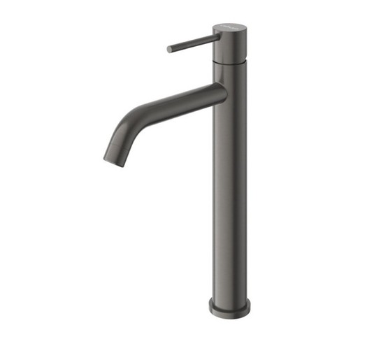 Смеситель для раковины Cezares Relax LC-1 высокий оружейнная сталь