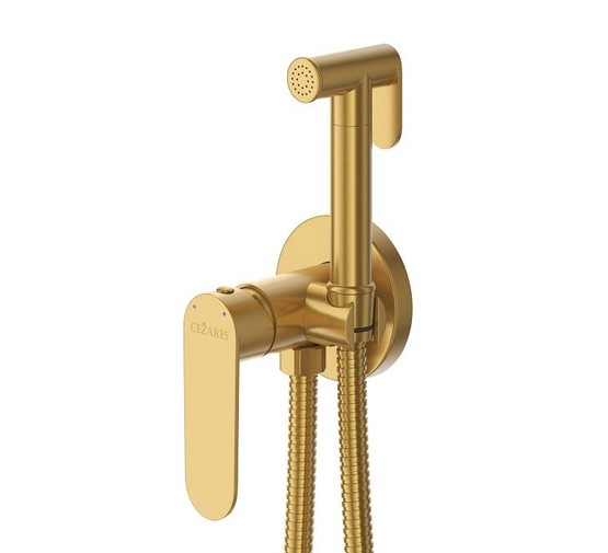Гигиенический душ Cezares Stylus золото брашированное