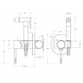 Гигиенический душ Cezares Relax хром